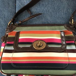 Coach stripped Purse only